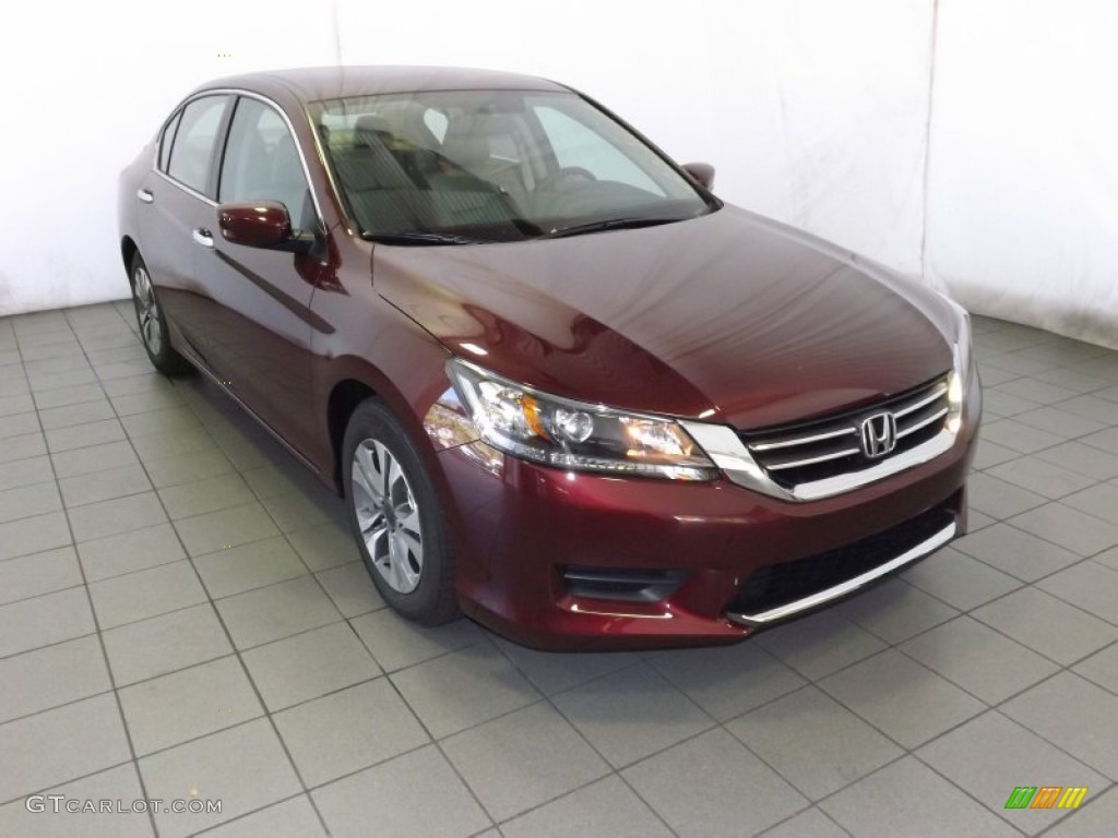 2014 Accord LX Sedan - Basque Red Pearl II / Ivory photo #1