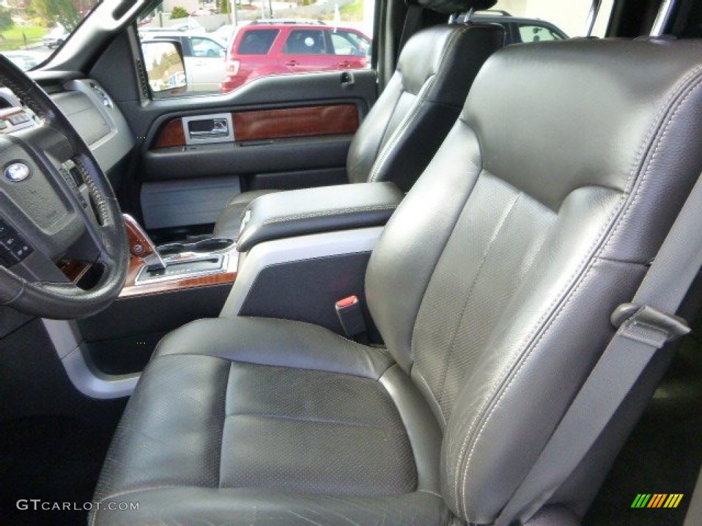 2010 F150 Lariat SuperCrew 4x4 - Ingot Silver Metallic / Black photo #8