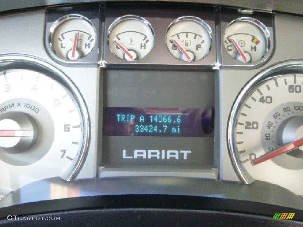 2010 F150 Lariat SuperCrew 4x4 - Ingot Silver Metallic / Black photo #15