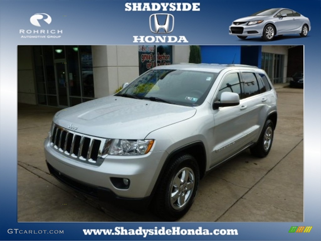 2011 Grand Cherokee Laredo 4x4 - Bright Silver Metallic / Black photo #1
