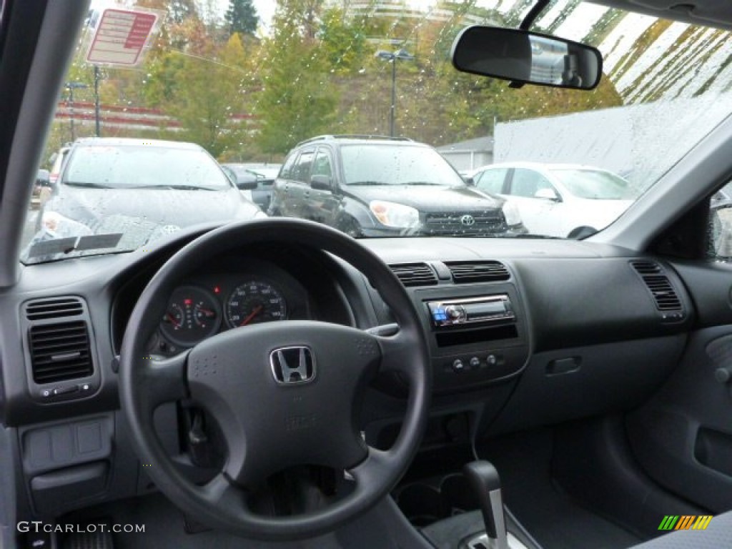 2005 Civic Value Package Sedan - Magnesium Metallic / Gray photo #6