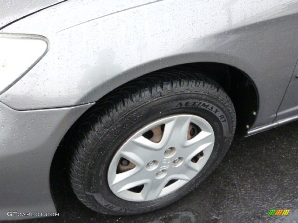 2005 Civic Value Package Sedan - Magnesium Metallic / Gray photo #8