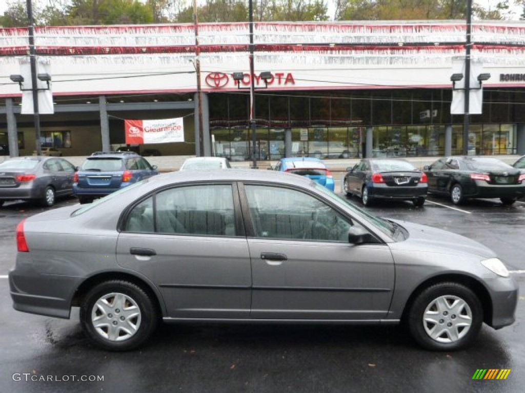 2005 Civic Value Package Sedan - Magnesium Metallic / Gray photo #10