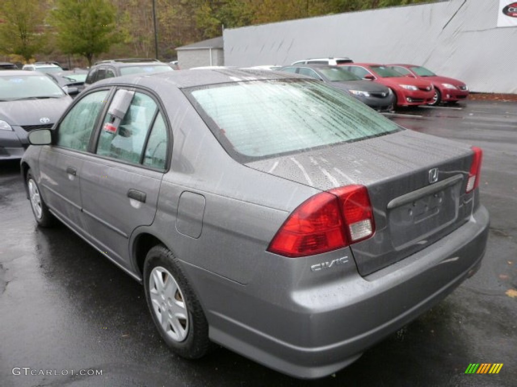 2005 Civic Value Package Sedan - Magnesium Metallic / Gray photo #14