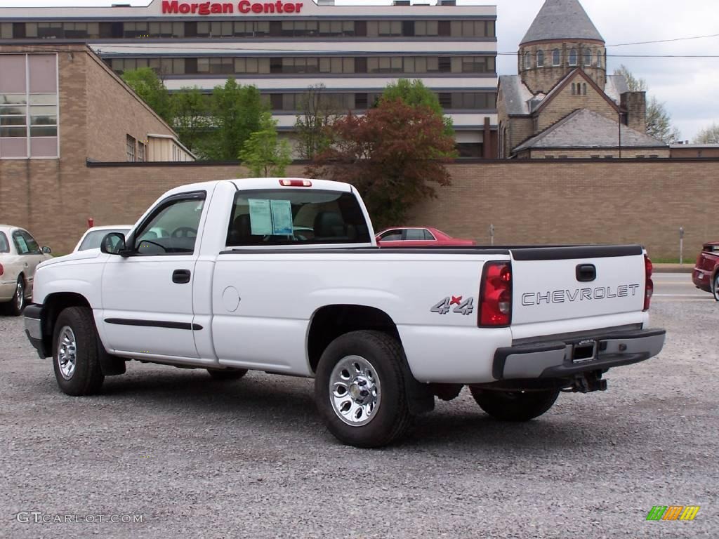 2006 Silverado 1500 LS Regular Cab 4x4 - Summit White / Dark Charcoal photo #9