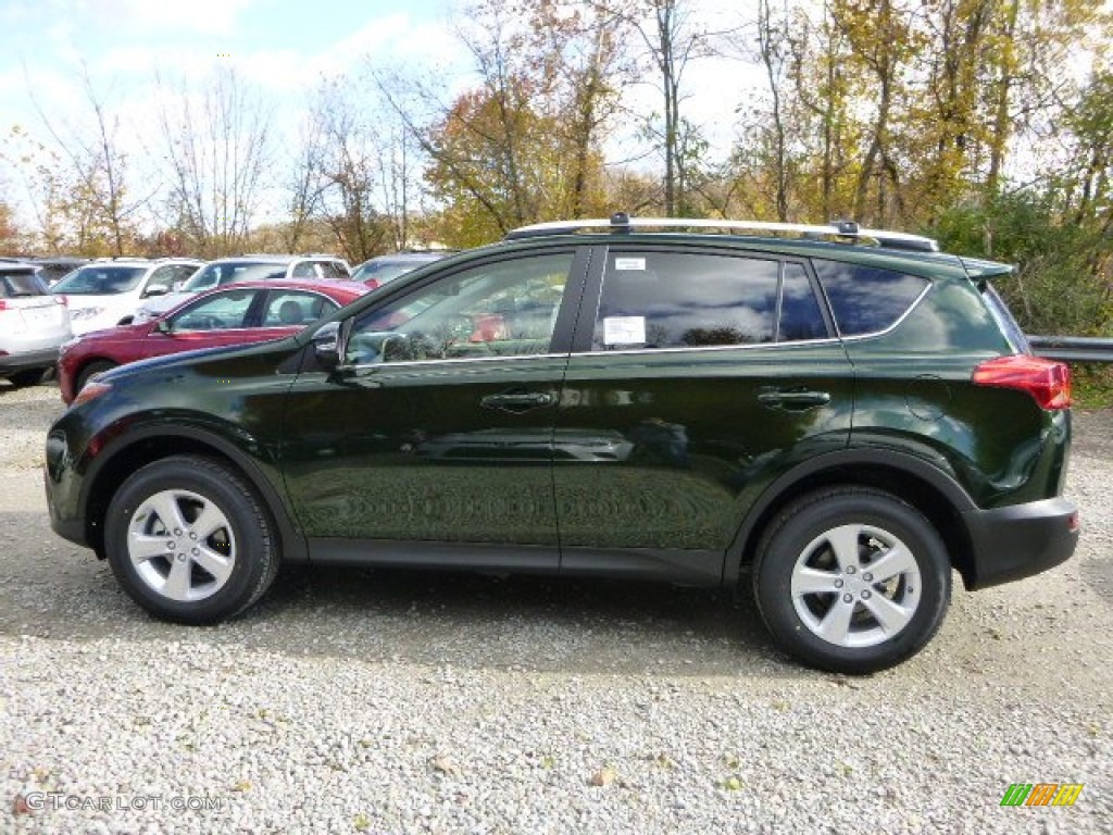 2013 RAV4 XLE AWD - Spruce Green Mica / Ash photo #6