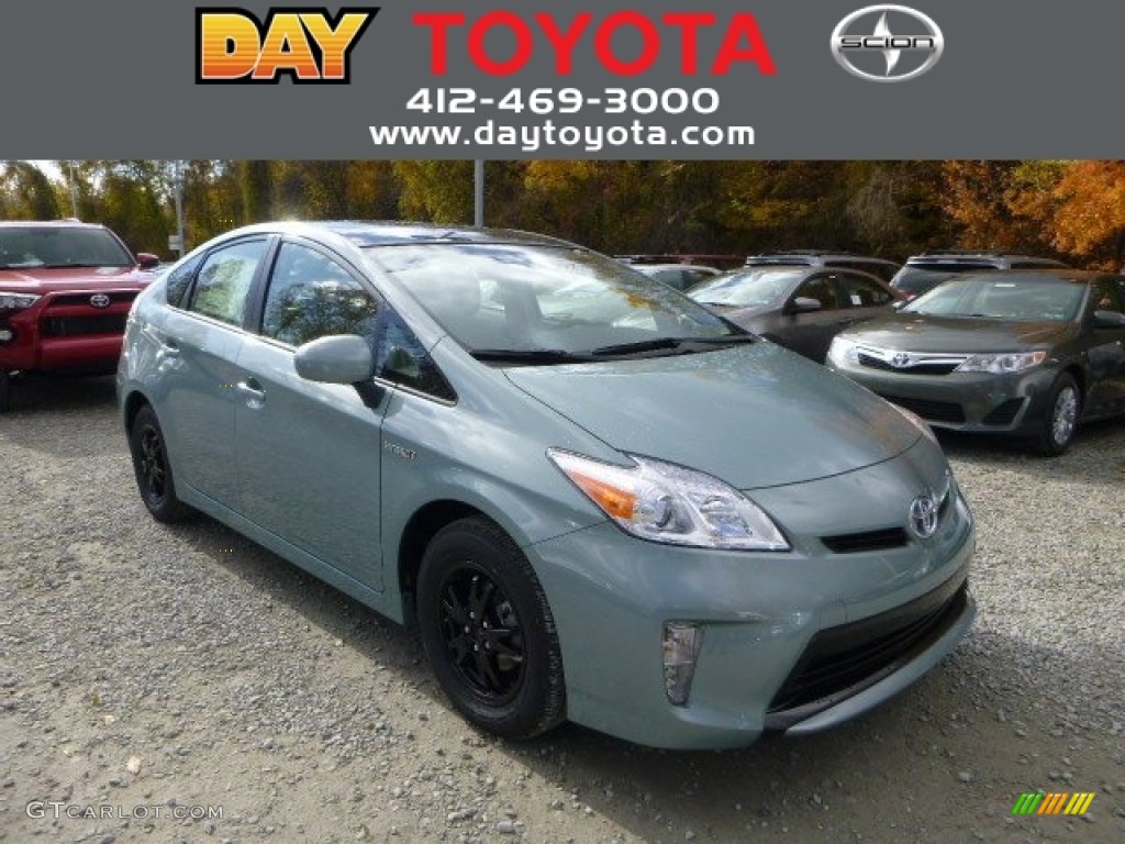 2013 Prius Three Hybrid - Sea Glass Pearl / Misty Gray photo #1