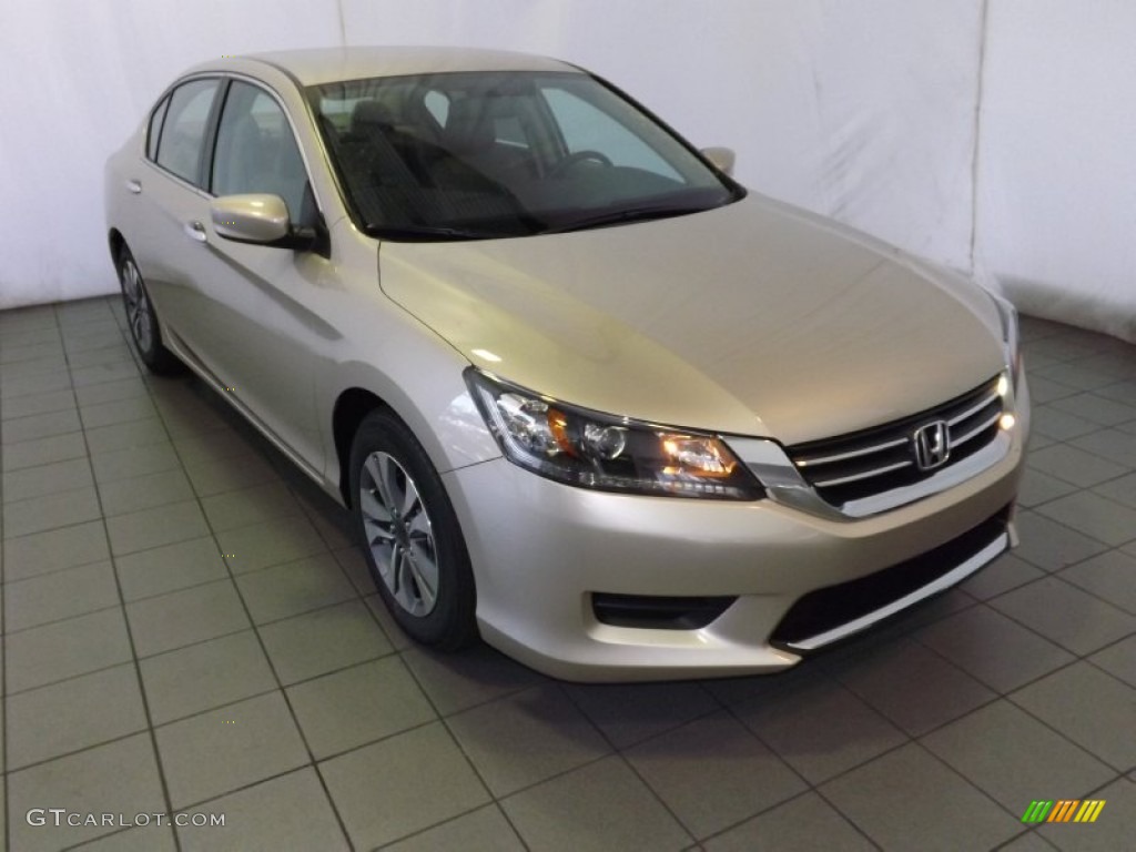 2014 Accord LX Sedan - Champagne Frost Pearl / Ivory photo #1