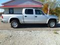 2001 Bright Silver Metallic Dodge Dakota SLT Quad Cab 4x4  photo #2