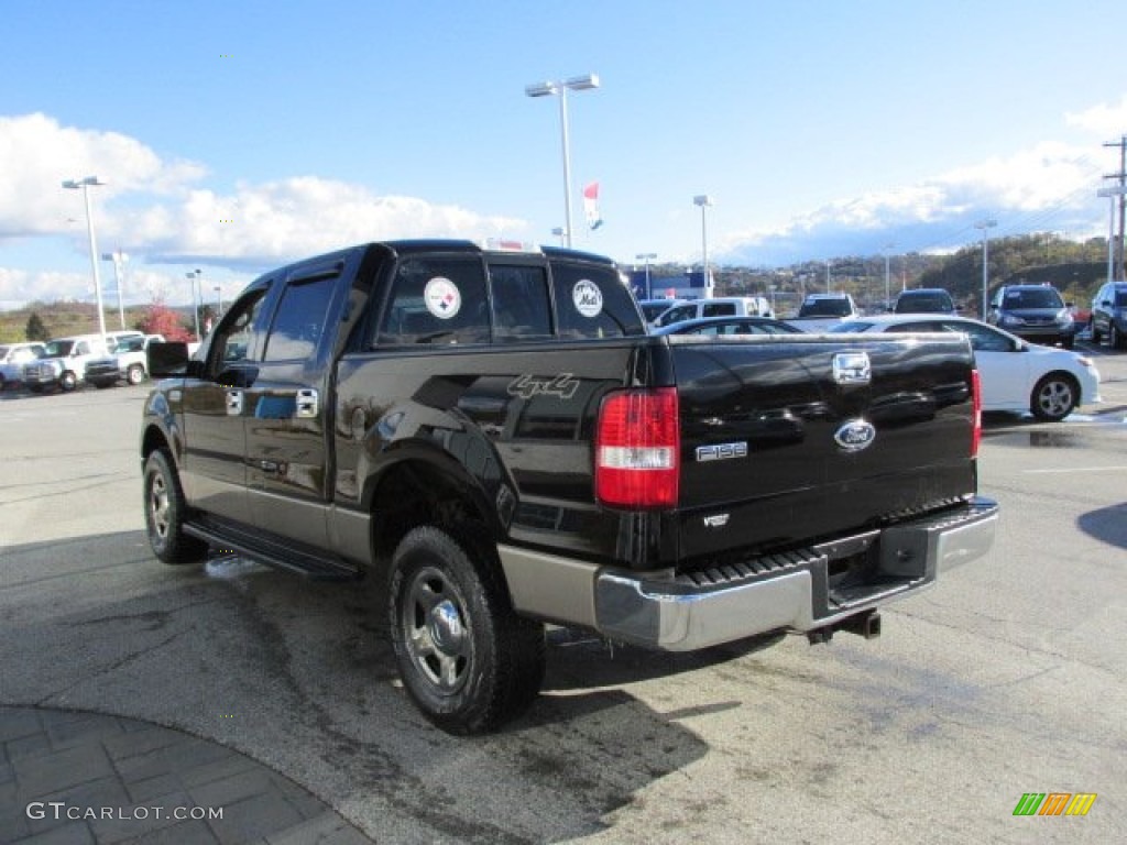 2004 F150 XLT SuperCrew 4x4 - Black / Tan photo #7