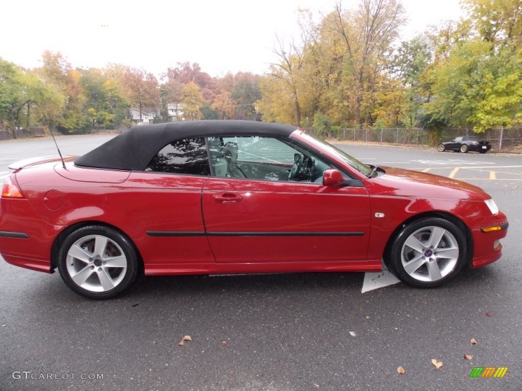 2006 9-3 Aero Convertible - Chili Red Metallic / Parchment photo #6