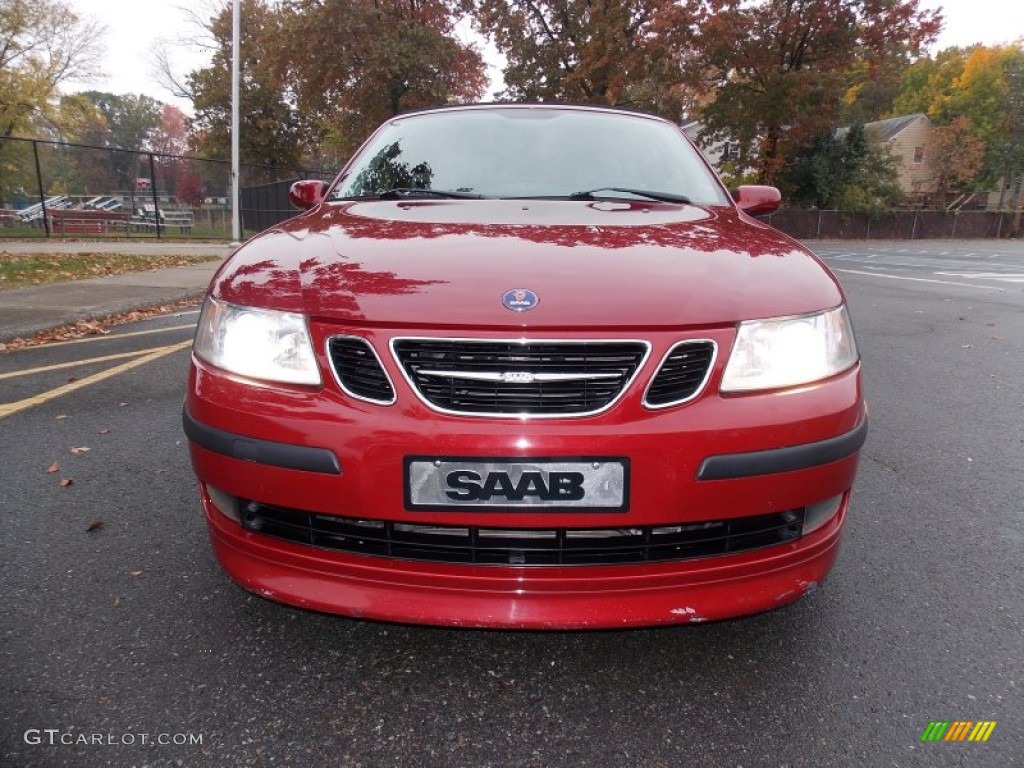 2006 9-3 Aero Convertible - Chili Red Metallic / Parchment photo #8