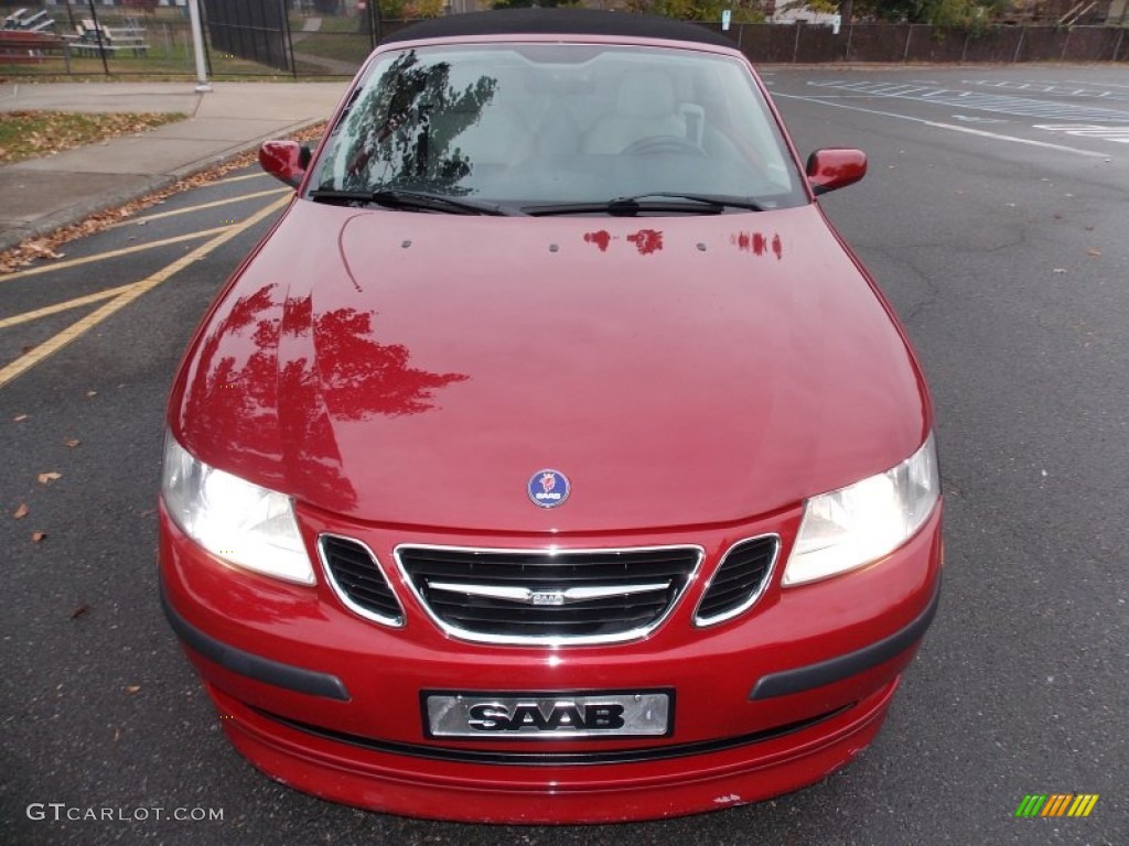 2006 9-3 Aero Convertible - Chili Red Metallic / Parchment photo #9