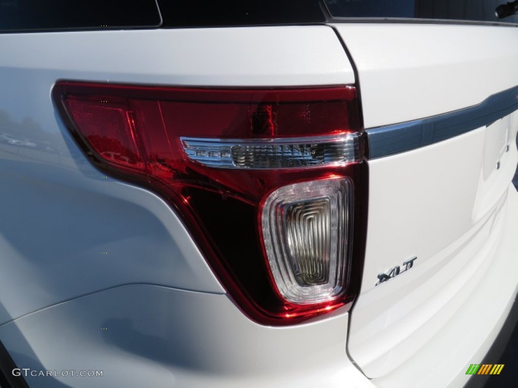 2014 Explorer XLT 4WD - White Platinum / Medium Light Stone photo #13