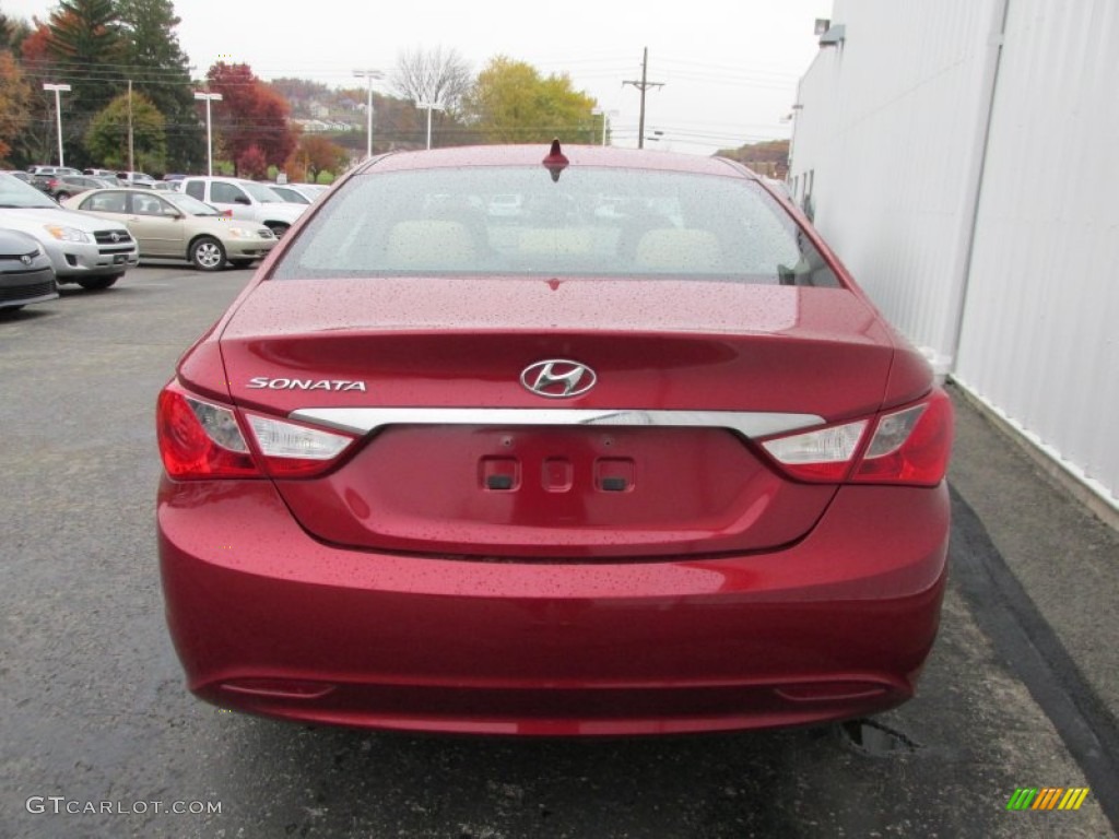 2011 Sonata GLS - Venetian Red / Camel photo #5