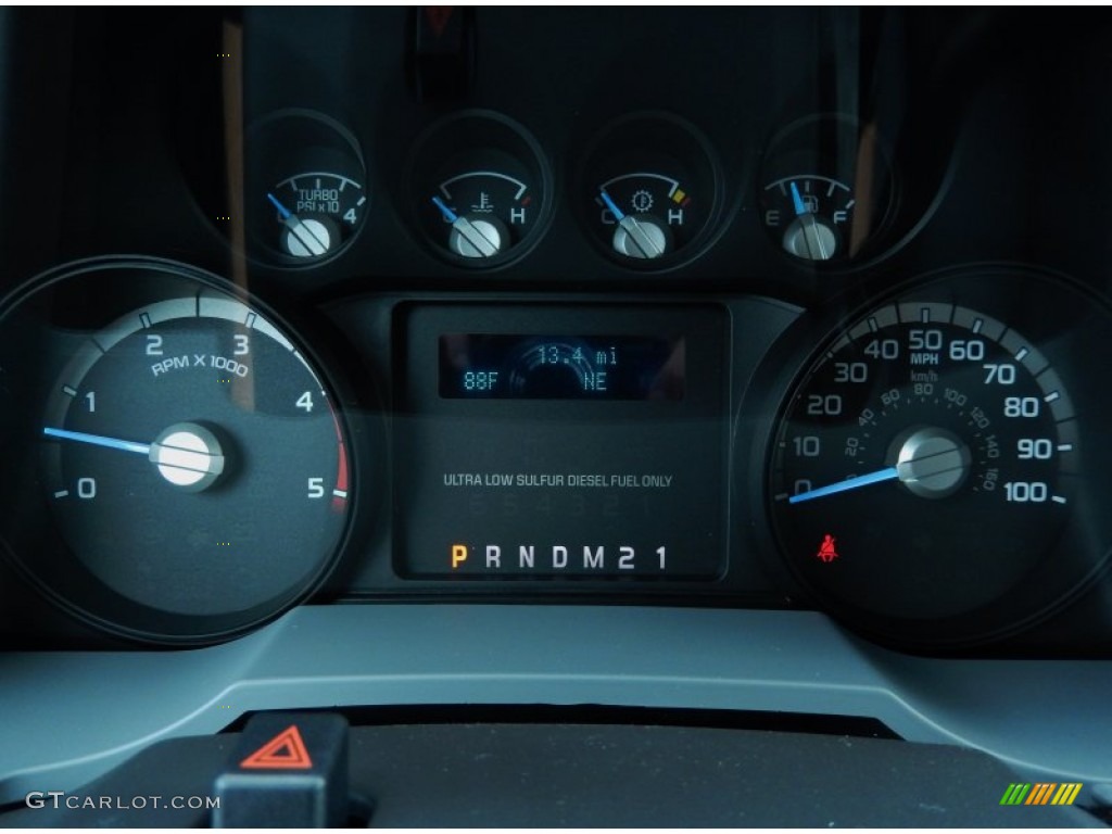 2014 Ford F350 Super Duty XLT Regular Cab 4x4 Chassis Gauges Photo #87472439