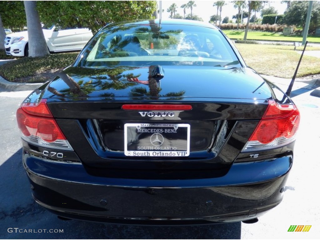 2007 C70 T5 Convertible - Solid Black / Off-Black photo #6
