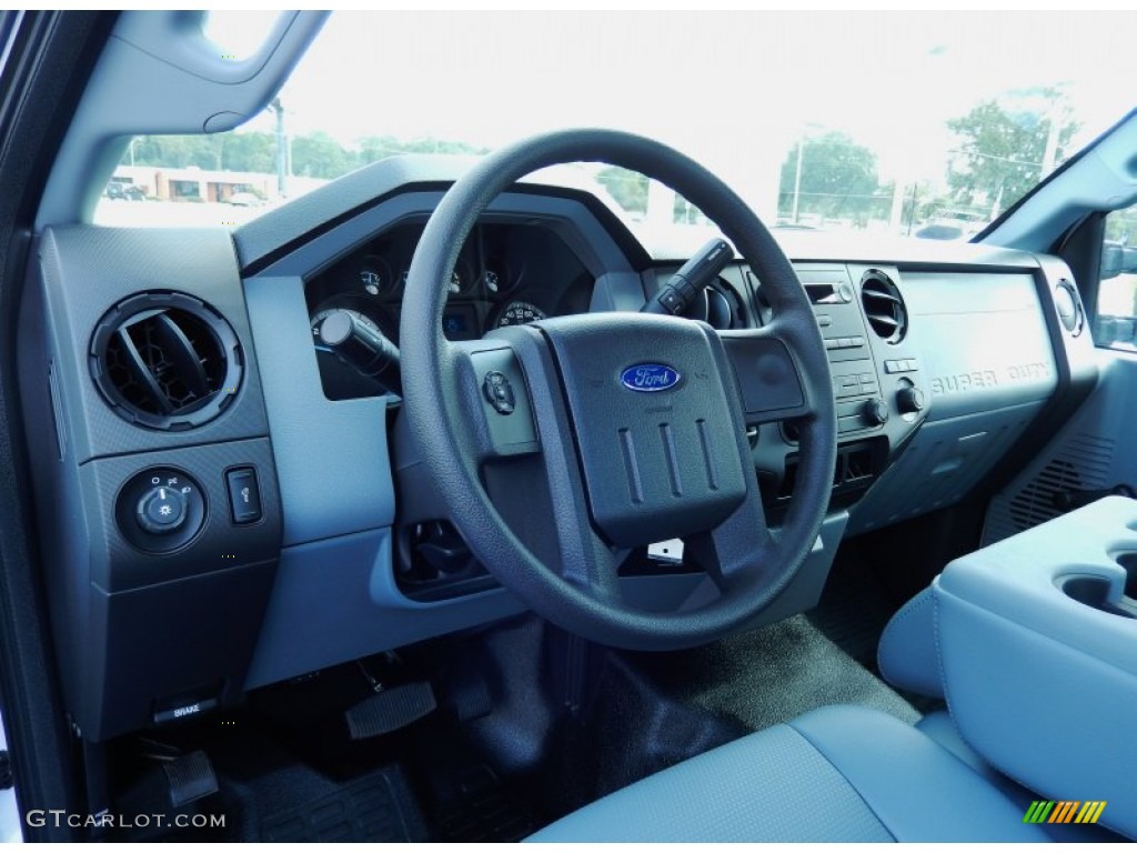 2014 F250 Super Duty XL Regular Cab - Oxford White / Steel photo #7