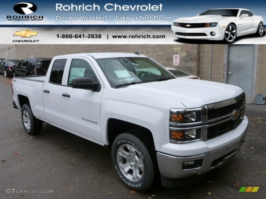 2014 Silverado 1500 LTZ Z71 Double Cab 4x4 - Summit White / Jet Black photo #1