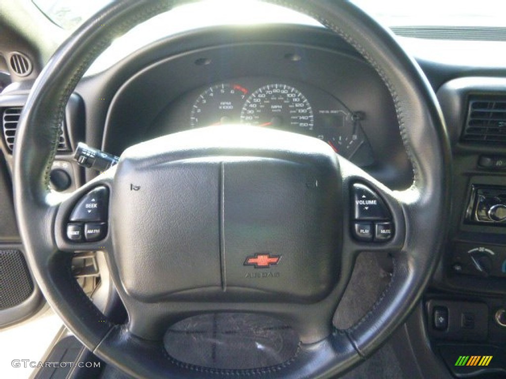 2001 Chevrolet Camaro Z28 Convertible Ebony Steering Wheel Photo #87475498