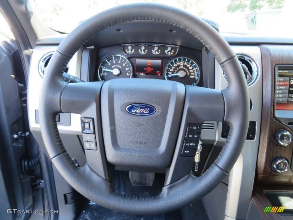 2013 F150 XLT SuperCrew 4x4 - Sterling Gray Metallic / Black photo #35