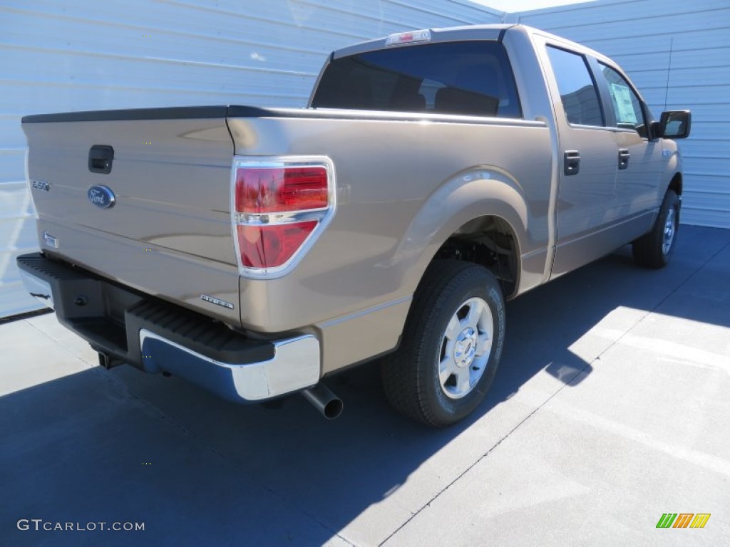 2013 F150 XLT SuperCrew - Pale Adobe Metallic / Adobe photo #3