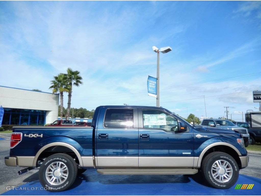 2013 F150 King Ranch SuperCrew 4x4 - Blue Jeans Metallic / King Ranch Chaparral Leather photo #2