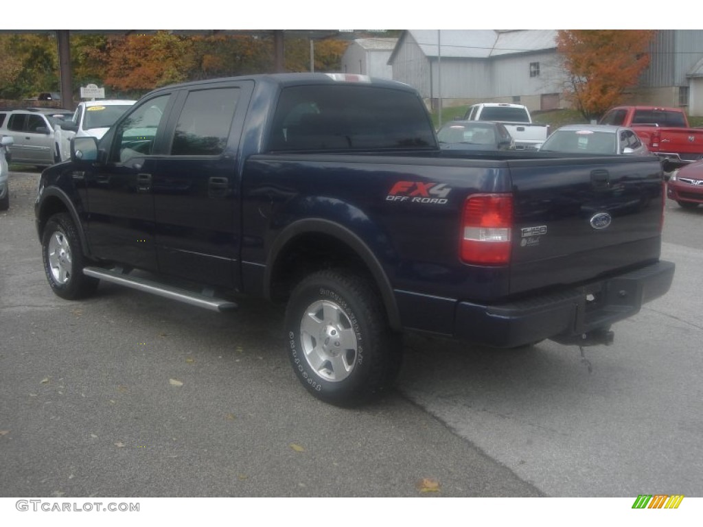 2005 F150 FX4 SuperCrew 4x4 - True Blue Metallic / Medium Flint/Dark Flint Grey photo #2