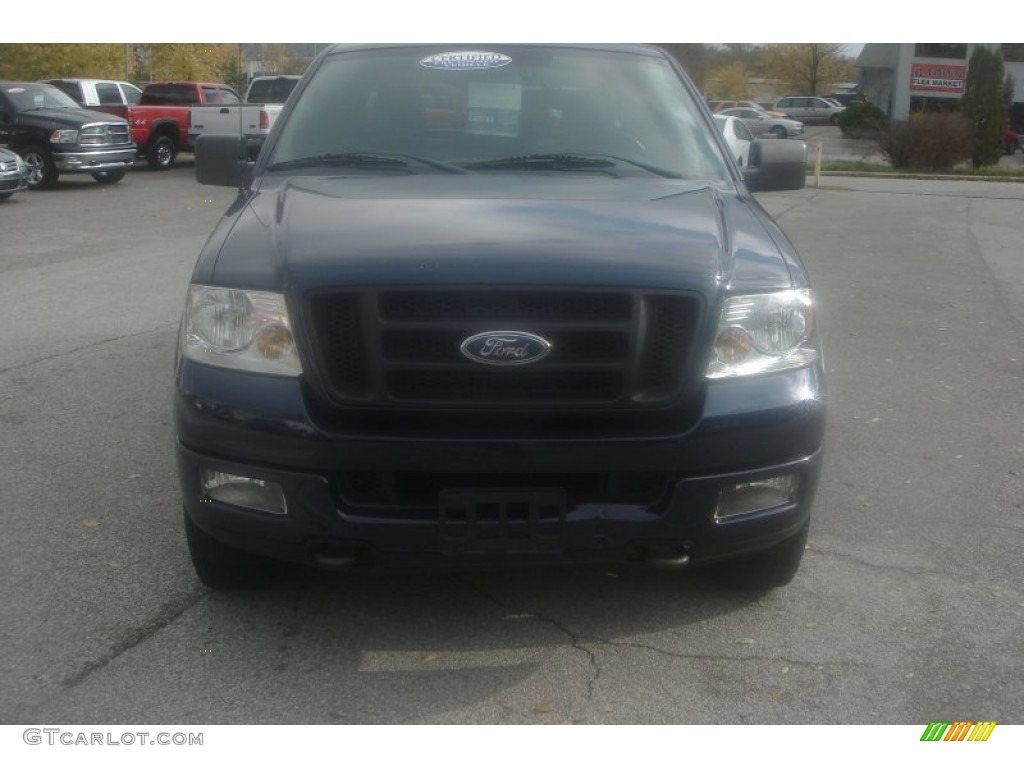 2005 F150 FX4 SuperCrew 4x4 - True Blue Metallic / Medium Flint/Dark Flint Grey photo #10