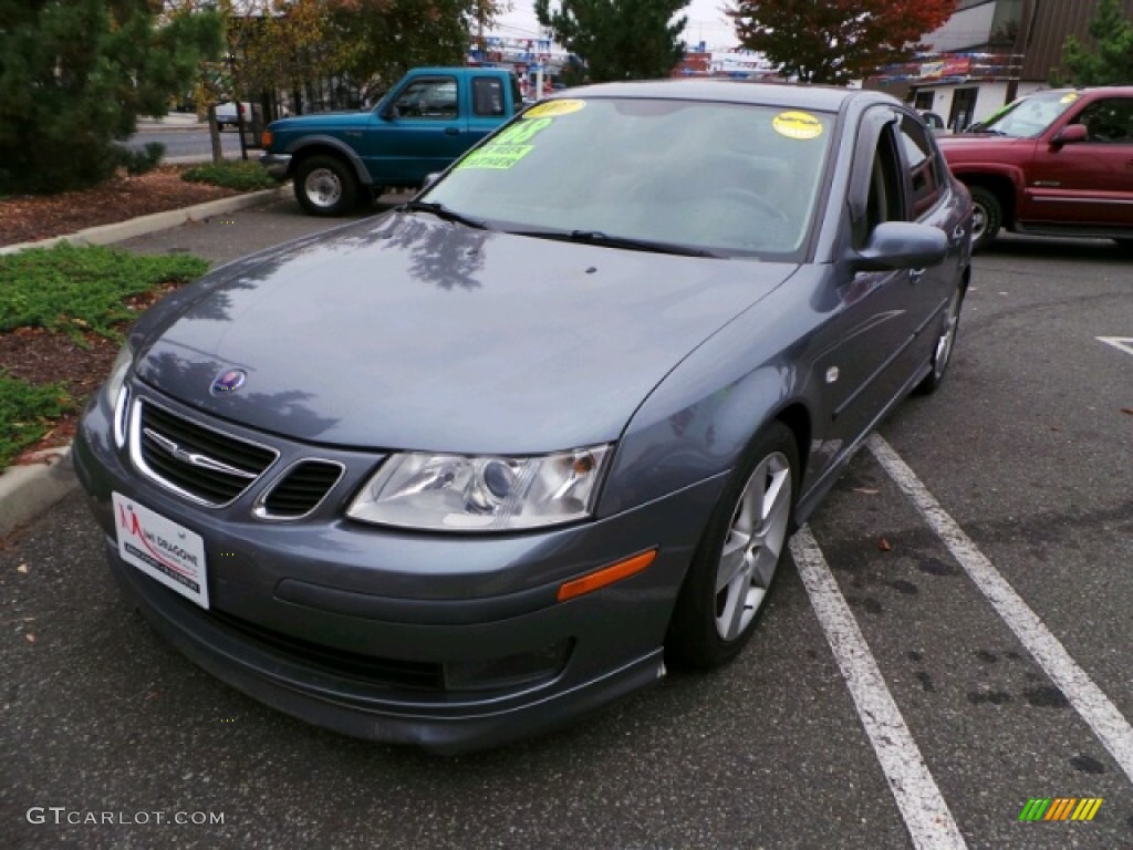 2007 9-3 Aero Sport Sedan - Titan Gray Metallic / Gray photo #1