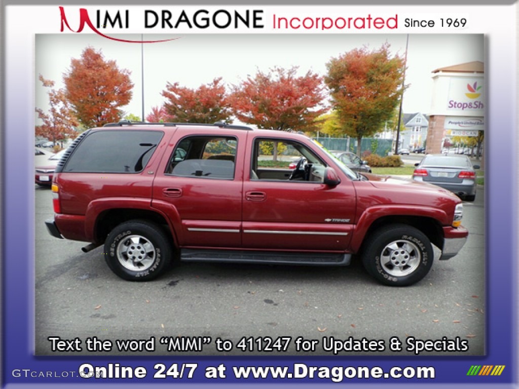 2003 Tahoe LT 4x4 - Redfire Metallic / Tan/Neutral photo #7