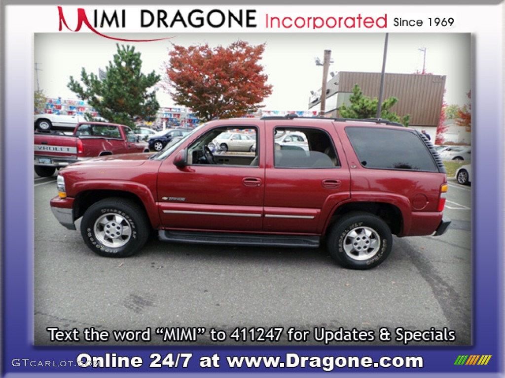 2003 Tahoe LT 4x4 - Redfire Metallic / Tan/Neutral photo #11