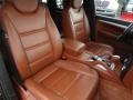 Chestnut/Black Natural Leather 2008 Porsche Cayenne S Interior Color