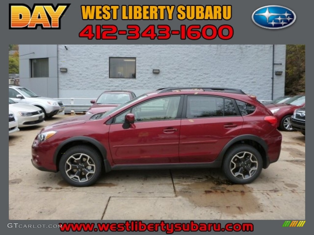 2014 XV Crosstrek 2.0i Premium - Venetian Red Pearl / Ivory photo #1
