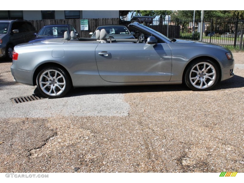 Quartz Gray Metallic 2010 Audi A5 2.0T quattro Cabriolet Exterior Photo #87485069