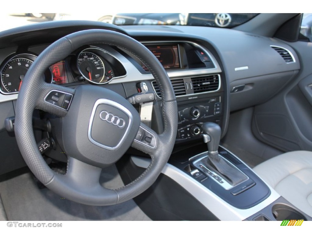 2010 A5 2.0T quattro Cabriolet - Quartz Gray Metallic / Light Gray photo #17