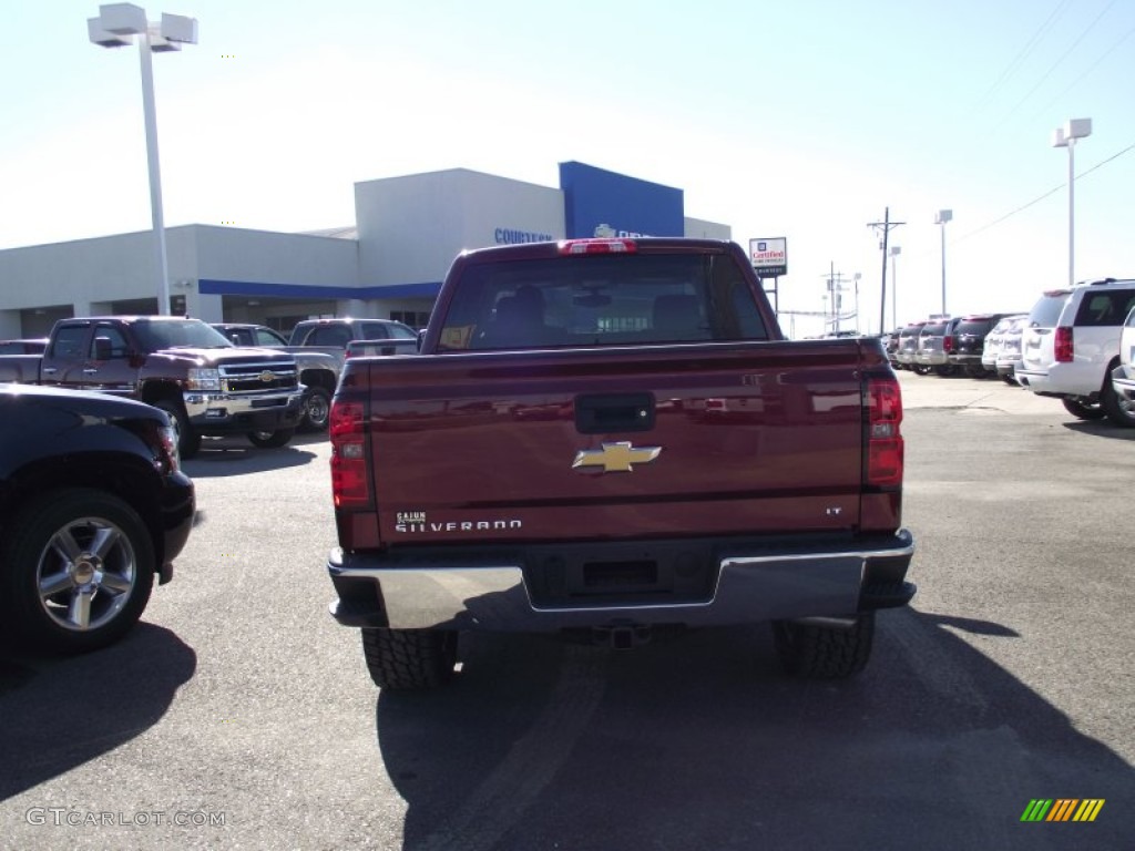 2014 Silverado 1500 LT Crew Cab 4x4 - Deep Ruby Metallic / Jet Black photo #3