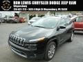 2014 Brilliant Black Crystal Pearl Jeep Cherokee Limited  photo #1