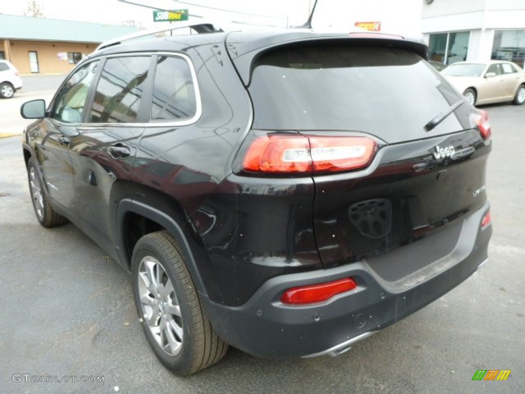 Brilliant Black Crystal Pearl 2014 Jeep Cherokee Limited Exterior Photo #87486134