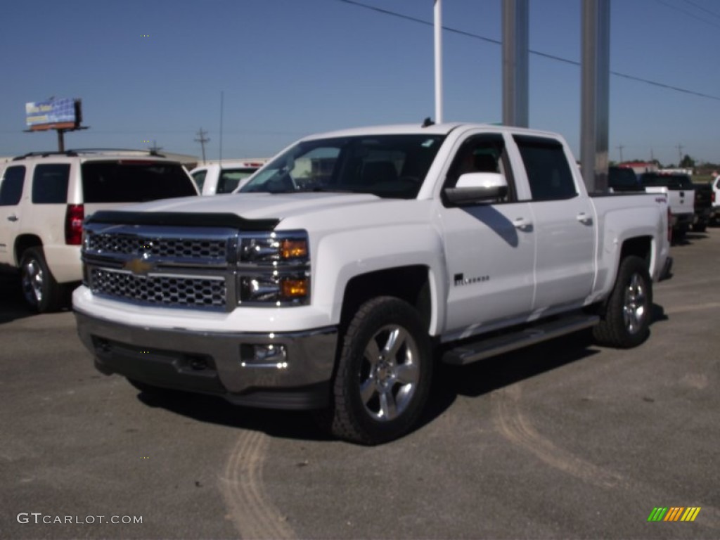 2014 Silverado 1500 LT Crew Cab 4x4 - Summit White / Jet Black photo #3