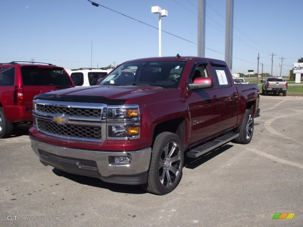 Deep Ruby Metallic 2014 Chevrolet Silverado 1500 LT Crew Cab Exterior Photo #87486365