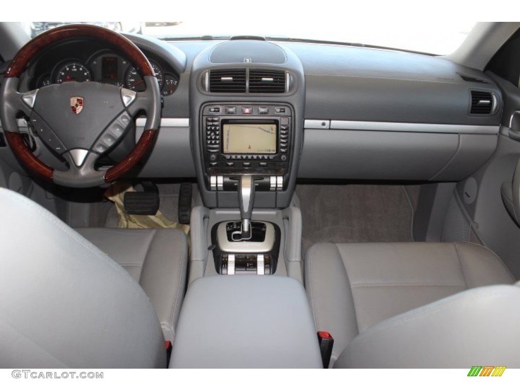 2008 Porsche Cayenne Tiptronic Stone/Steel Grey Dashboard Photo #87486497