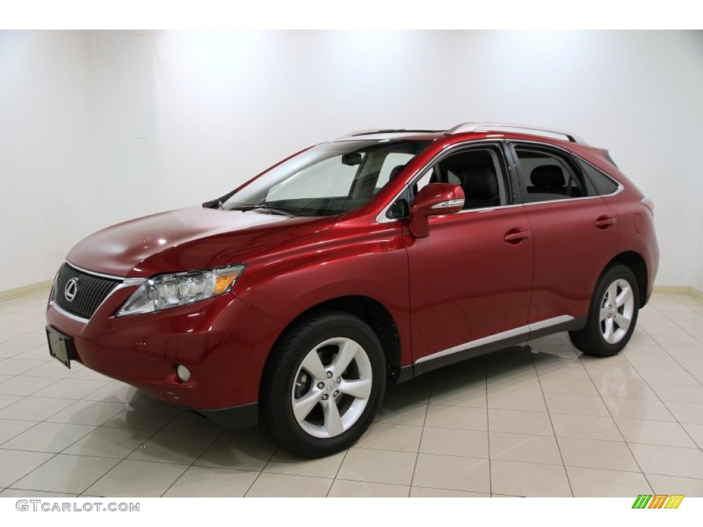 2011 RX 350 AWD - Matador Red Mica / Black photo #3