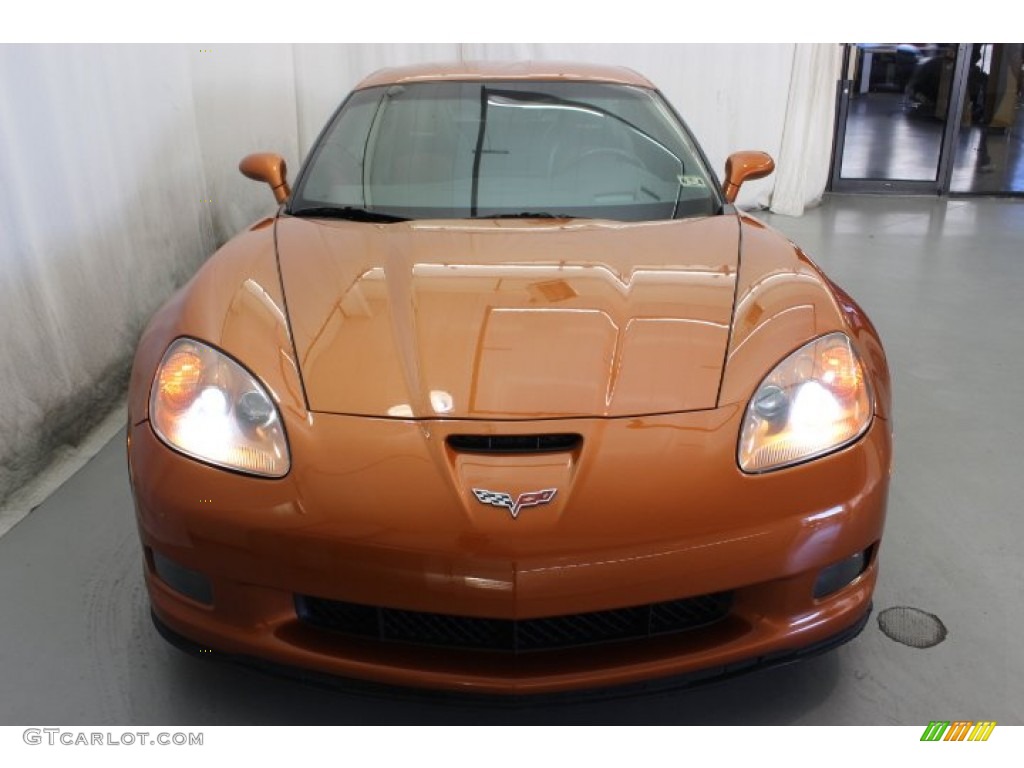 2008 Corvette Z06 - Atomic Orange Metallic / Sienna photo #2