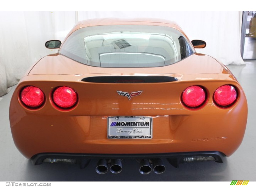2008 Corvette Z06 - Atomic Orange Metallic / Sienna photo #5
