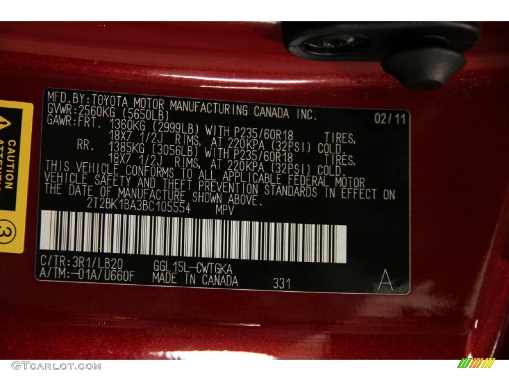 2011 RX 350 AWD - Matador Red Mica / Black photo #25