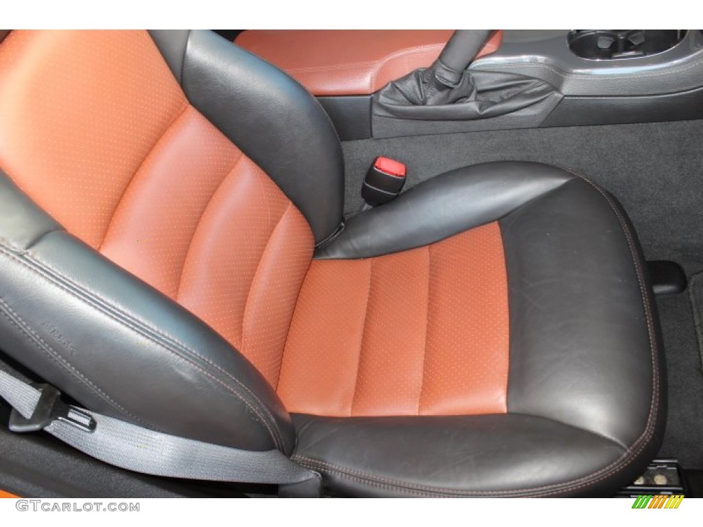 2008 Corvette Z06 - Atomic Orange Metallic / Sienna photo #31