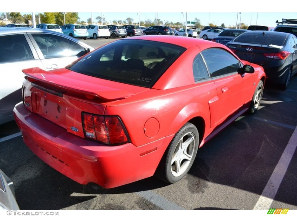 2002 Mustang GT Coupe - Torch Red / Medium Parchment photo #2