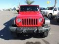 2009 Flame Red Jeep Wrangler Unlimited Rubicon 4x4  photo #2