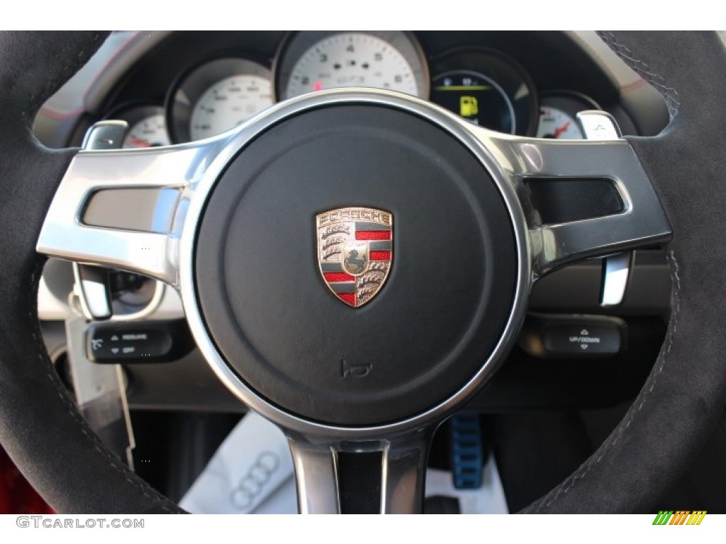 2014 Porsche Cayenne GTS GTS Black Leather/Alcantara w/Carmine Red Steering Wheel Photo #87487496